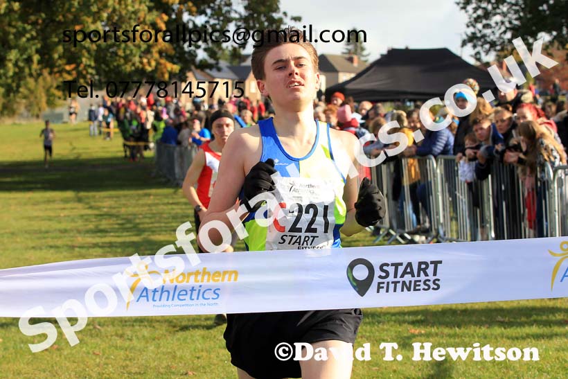 Mens under-17s 2022 Northern Cross Country Relays, Graves Park, Sheffield. Photo: David T. Hewitson/Sports for All Pics